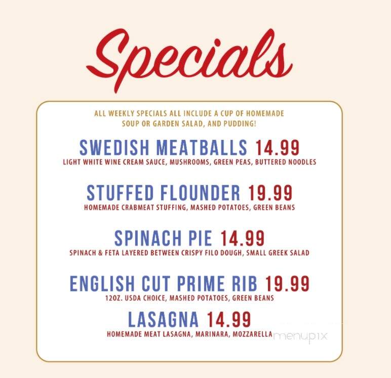 Olga's Diner - Marlton, NJ menu_pic