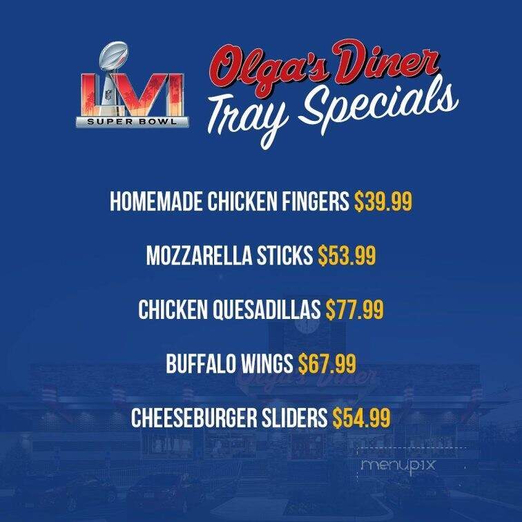 Olga's Diner - Marlton, NJ menu_pic