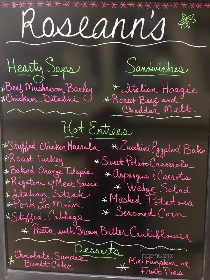 Roseann's Everyday Gourmet - Indiana, PA menu_pic