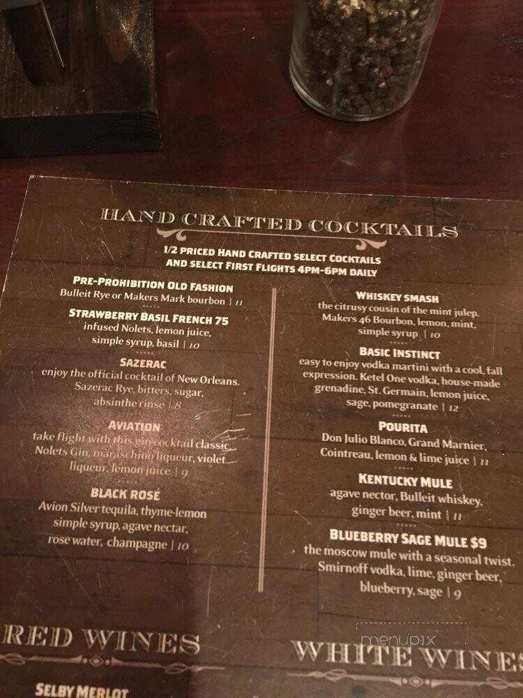 Pour - Lafayette, LA menu_pic