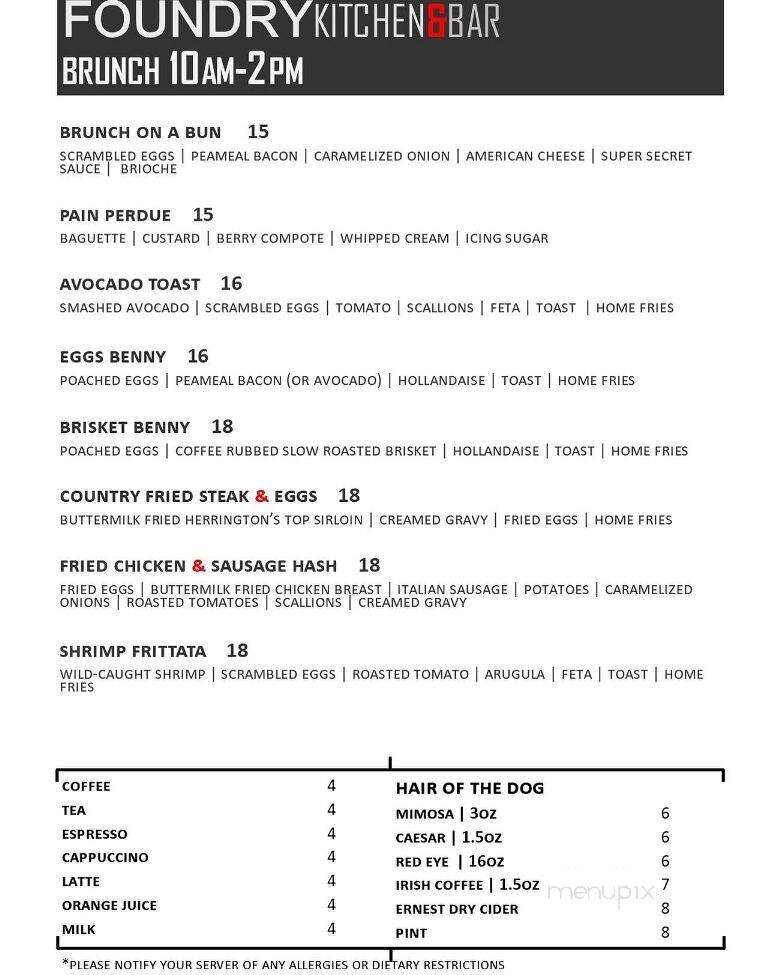 Foundry Kitchen & Bar - Port Perry, ON