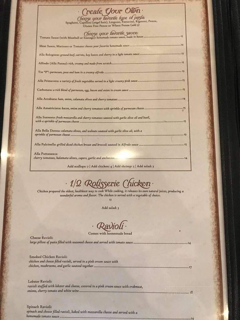 Positano - Asheboro, NC menu_pic