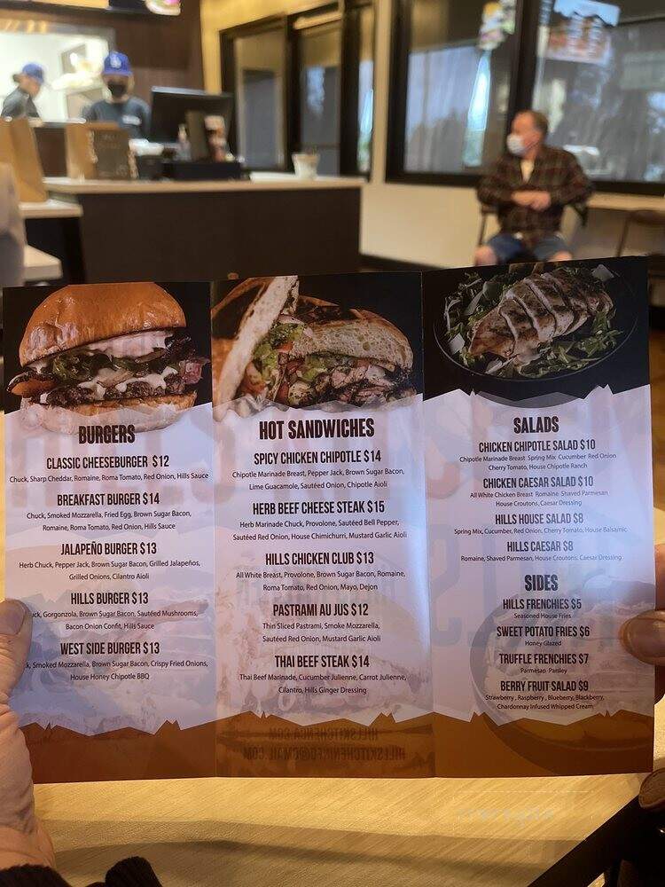 Hills Kitchen - Rancho Cucamonga, CA menu_pic
