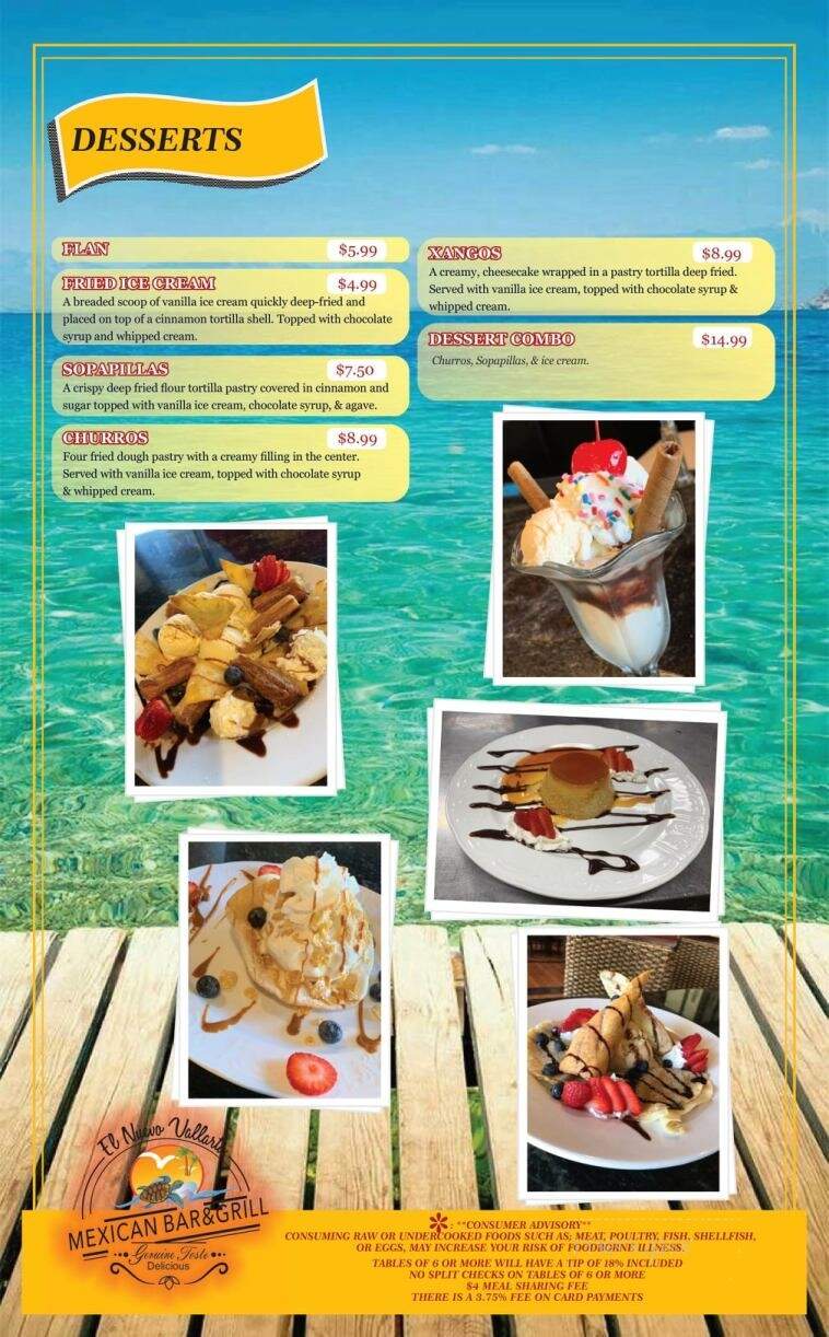 El Nuevo Vallarta Bluffton - Bluffton, SC menu_pic
