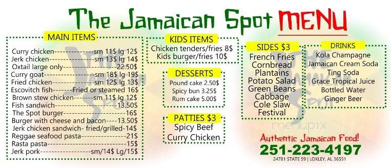 The Jamaican Spot - Loxley, AL