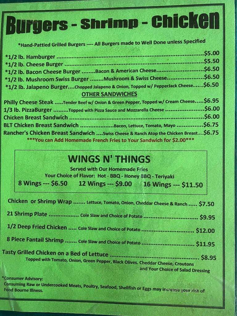 Linda's Lookout - Johnson Creek, WI menu_pic