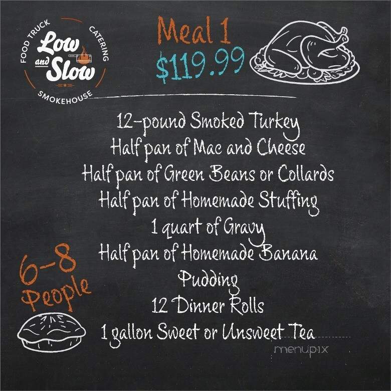 Low and Slow Smokehouse - Smithfield, NC menu_pic