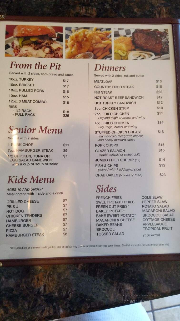 Bollinger's Restaurant - Thurmont, MD menu_pic