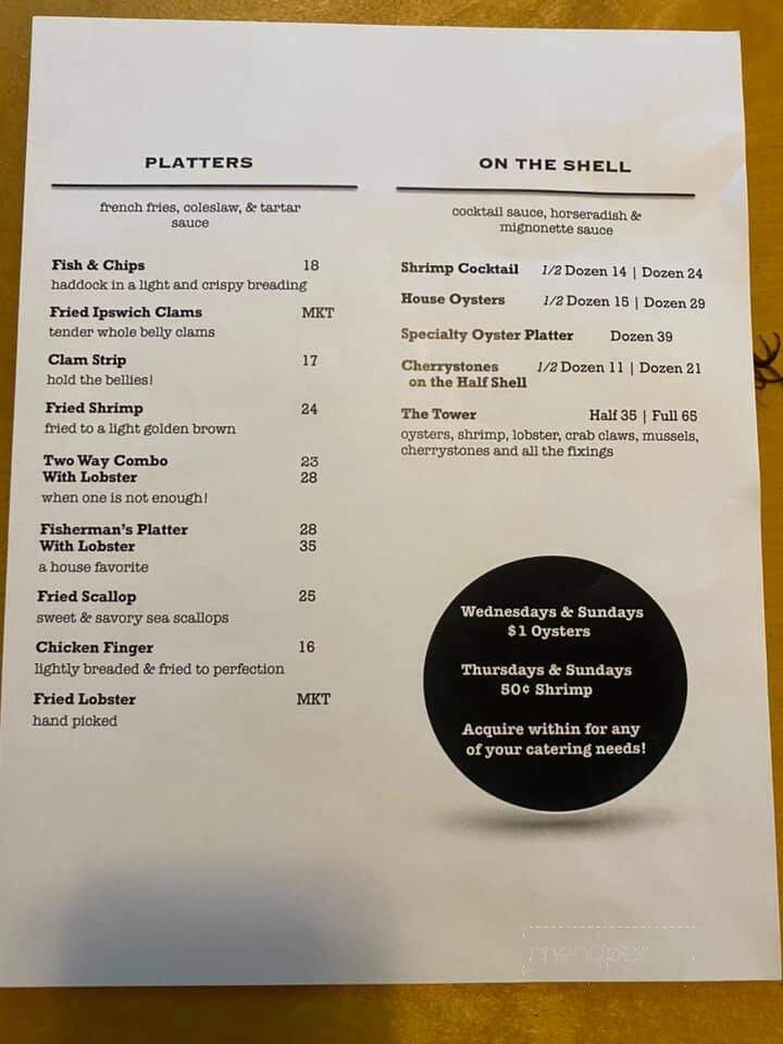 The Angler - Westminster, MA menu_pic