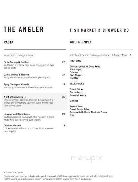 The Angler - Westminster, MA menu_pic
