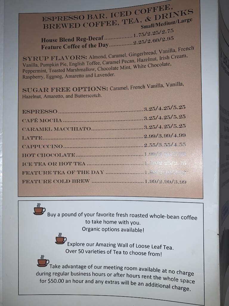 Haz Beanz Brewhouse Cafe - Somerset, PA menu_pic