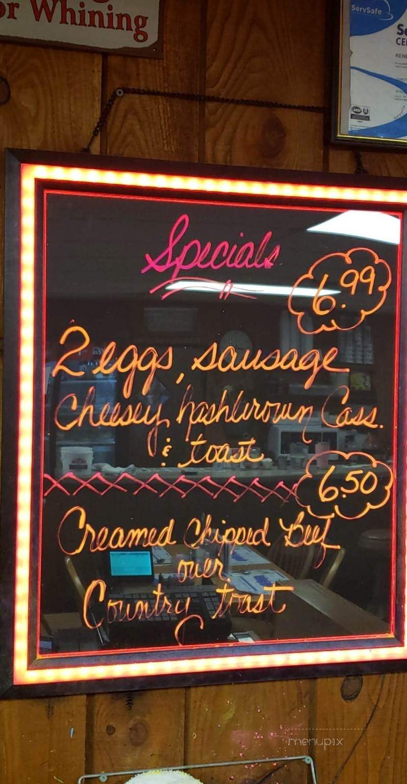 County Line Cafe - Hadley, PA menu_pic