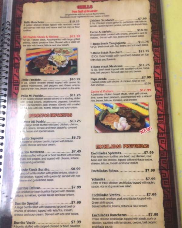 Las Brisas - Charleston, MO menu_pic
