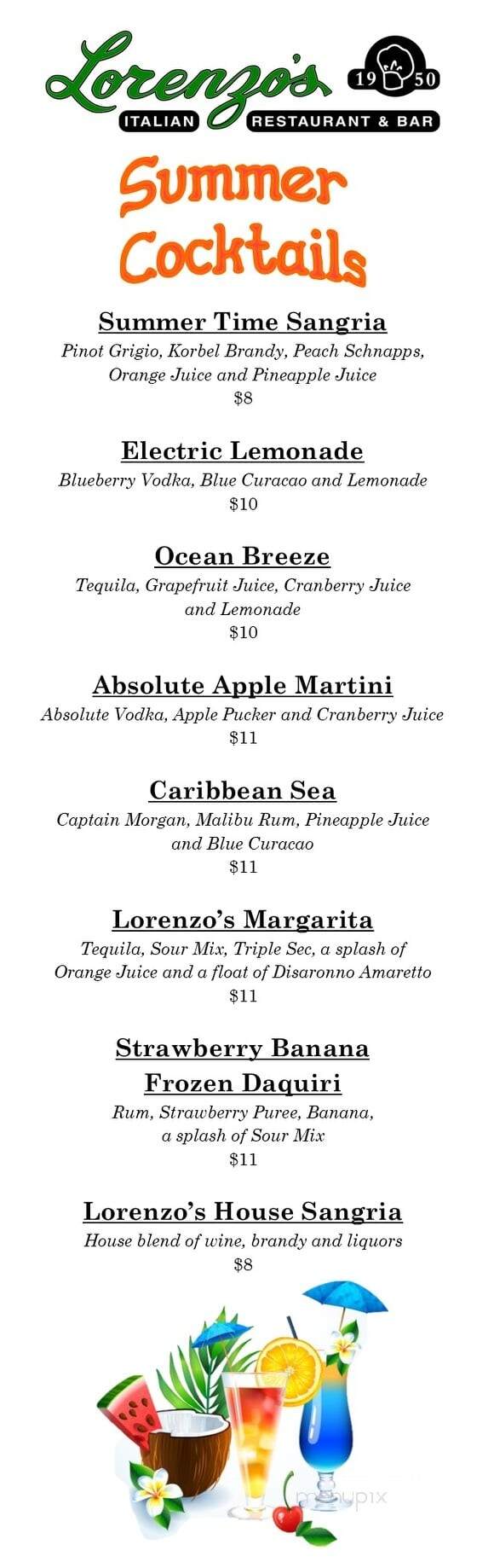 Lorenzo's Italian Restaurant - Middleboro, MA menu_pic
