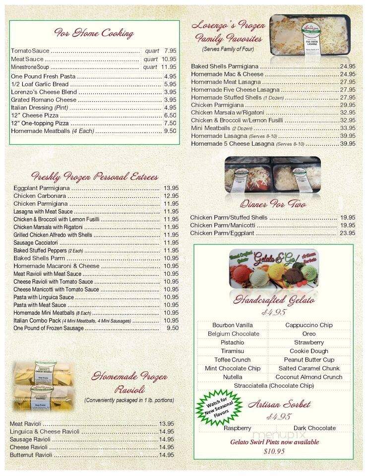 Lorenzo's Italian Restaurant - Middleboro, MA menu_pic