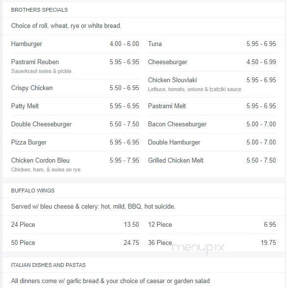 Brothers Pizza - Chicopee, MA menu_pic