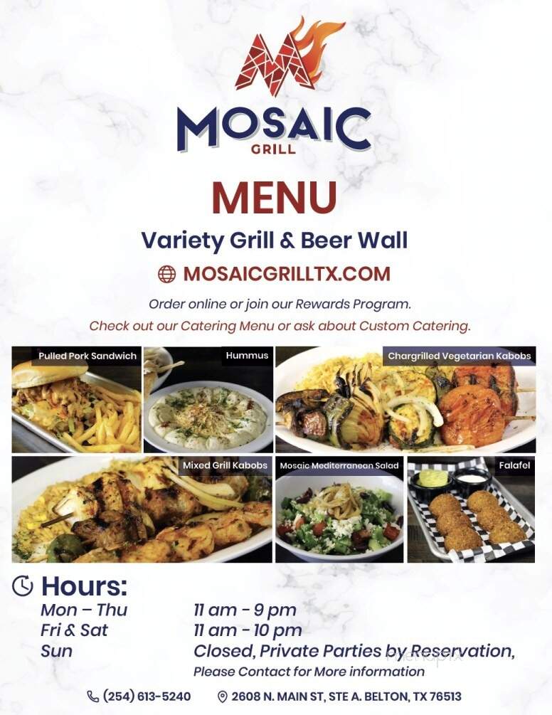 Mosaic Grill - Belton, TX