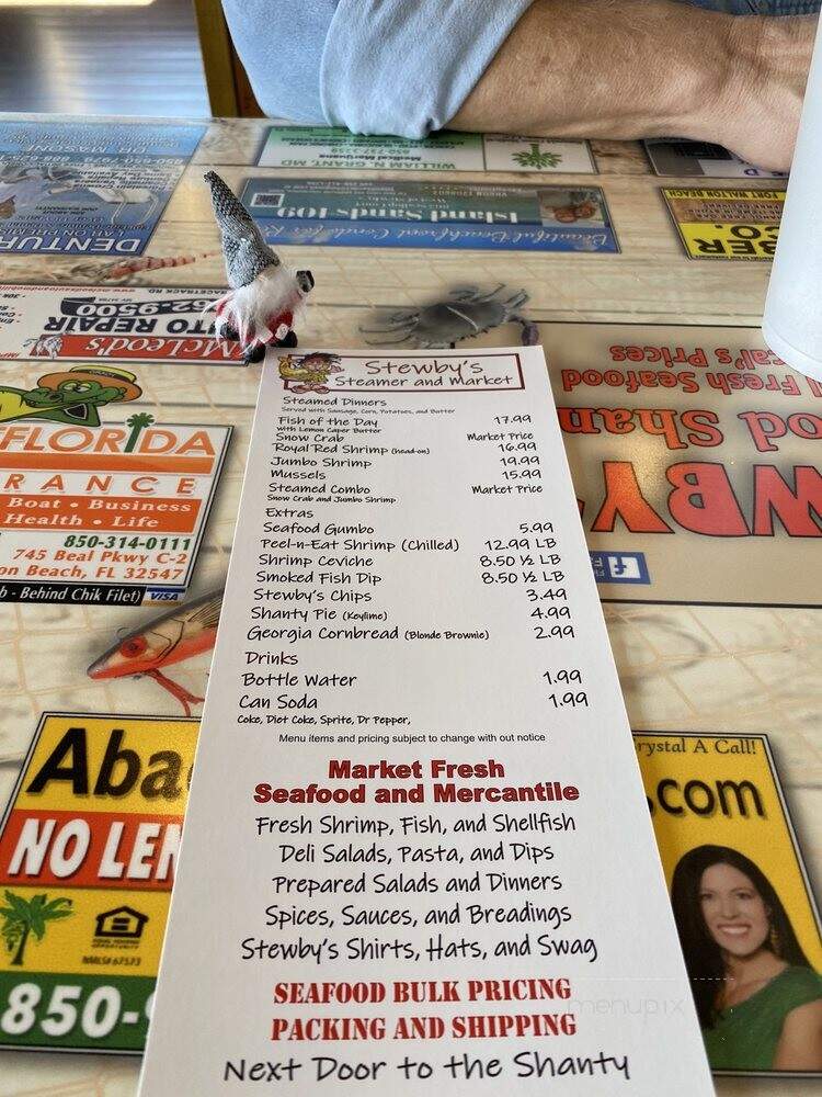 Stewby's on Okaloosa Island - Fort Walton Beach, FL menu_pic