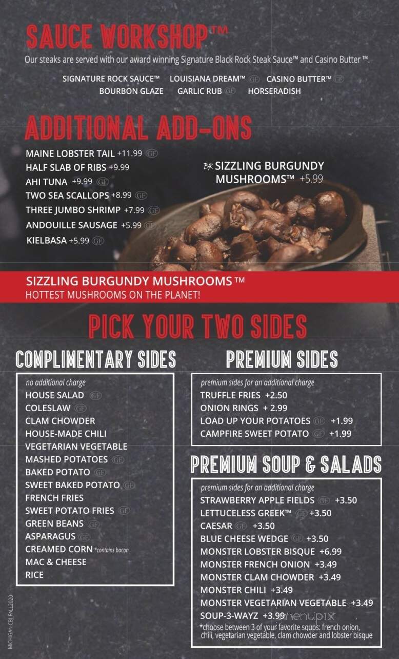 Black Rock Bar & Grill - Novi, MI menu_pic