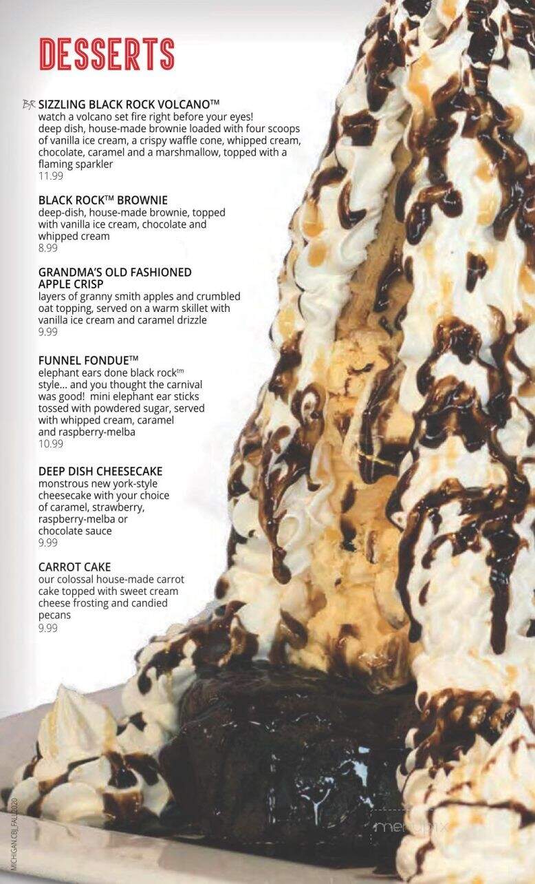 Black Rock Bar & Grill - Novi, MI menu_pic