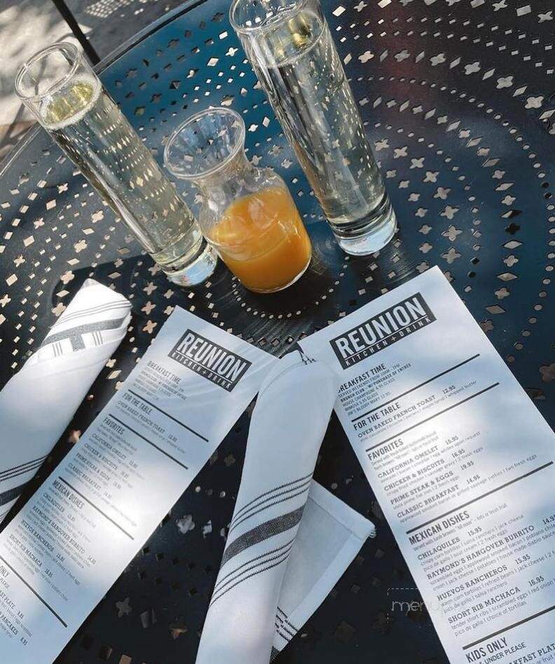 Reunion Kitchen + Drink - Santa Barbara, CA menu_pic