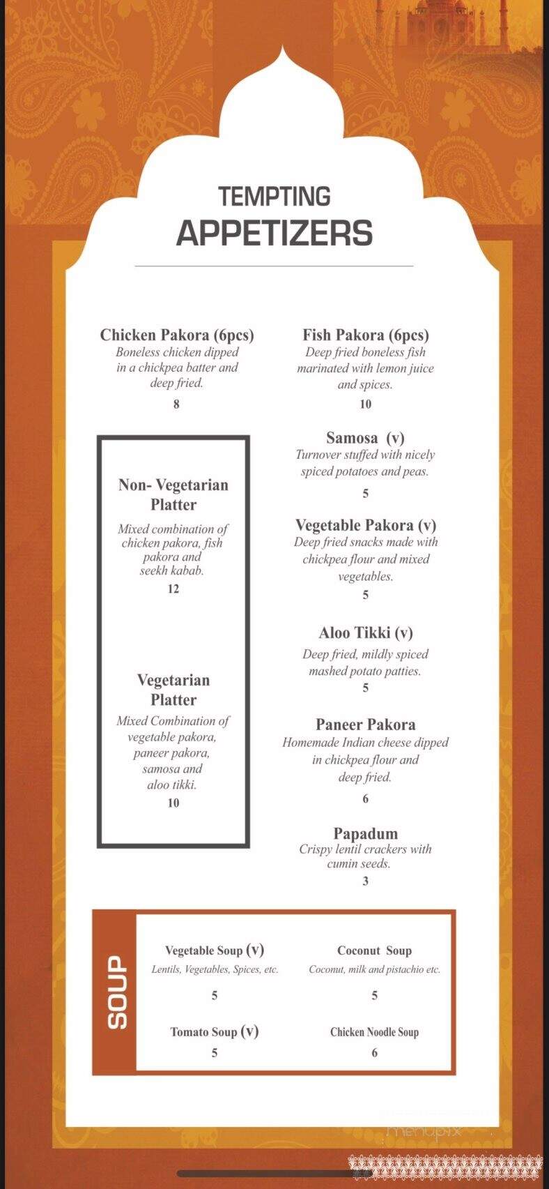 Taste Of India - Green Bay, WI menu_pic