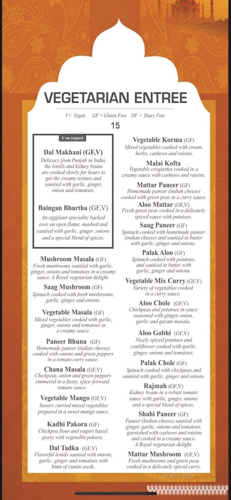 Taste Of India - Green Bay, WI menu_pic