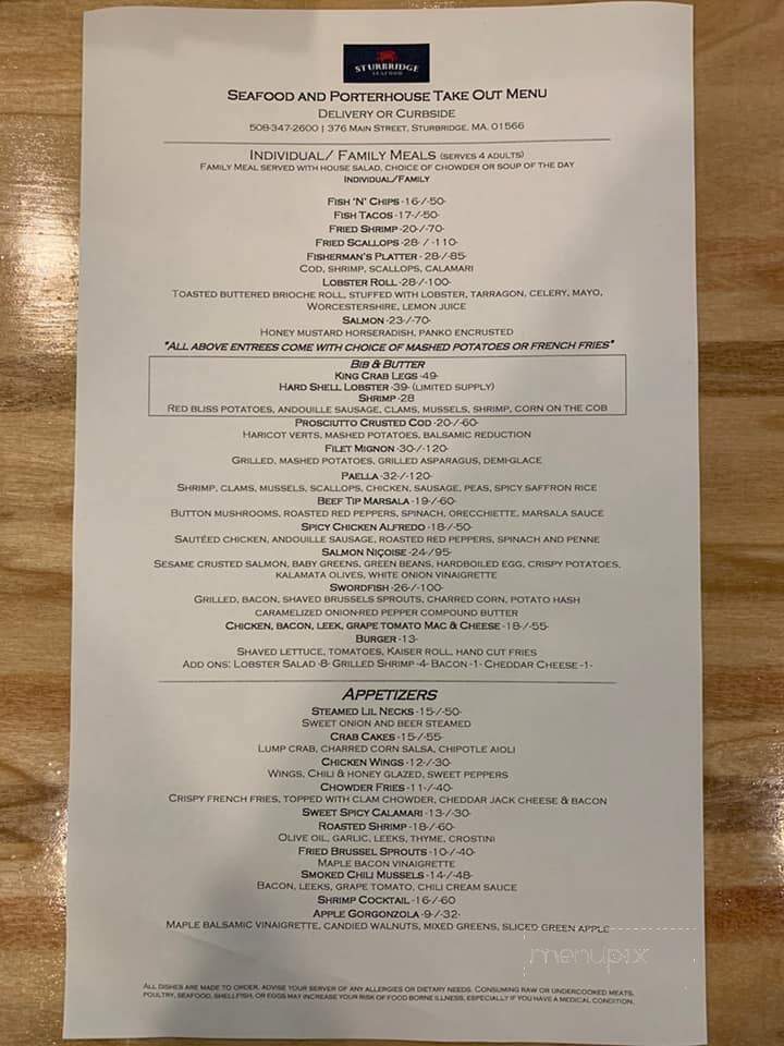 Sturbridge Seafood - Sturbridge, MA