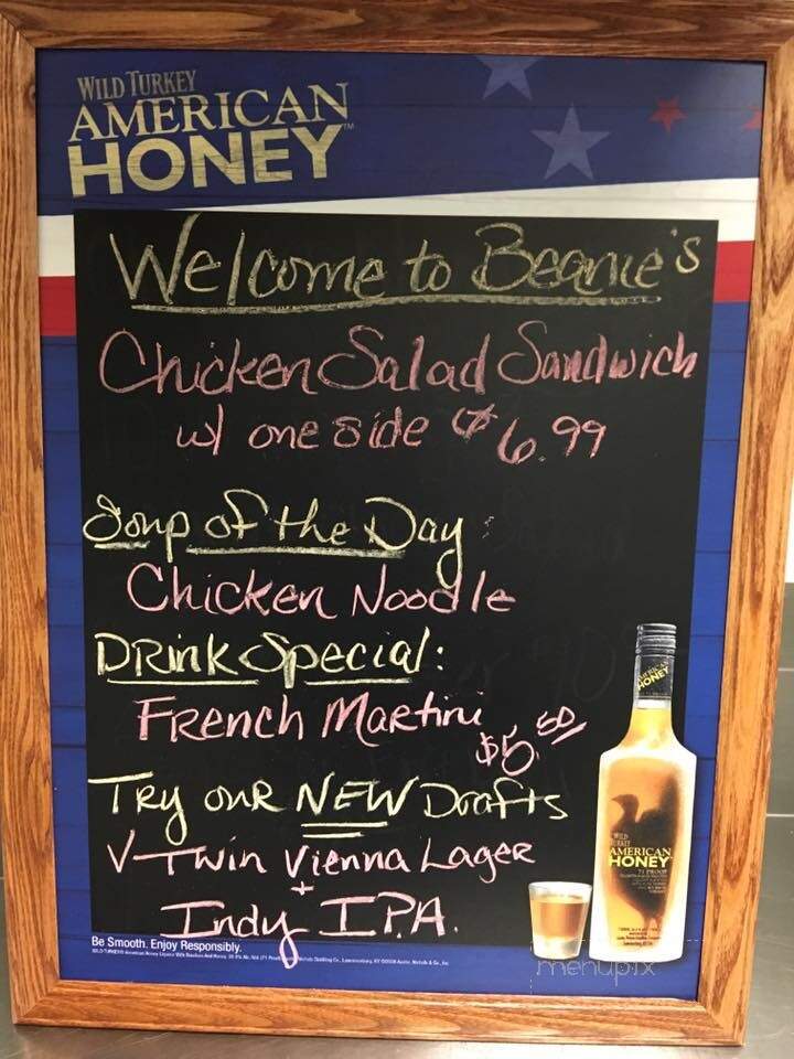 Beanie's Bar & Sports Grill - Ruskin, FL menu_pic