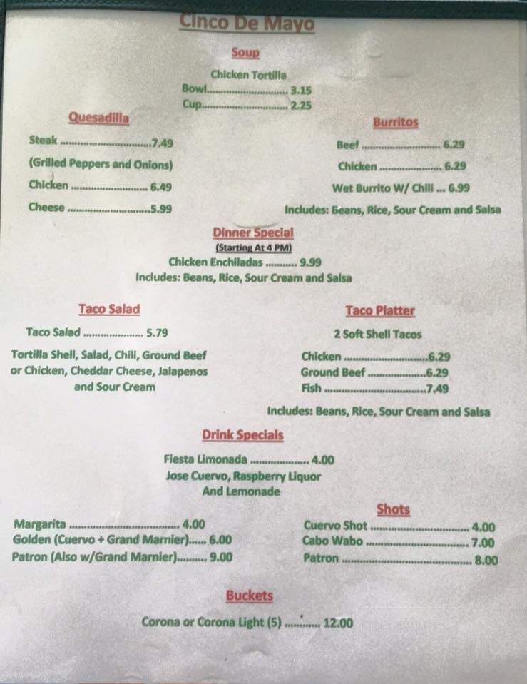 Beanie's Bar & Sports Grill - Ruskin, FL menu_pic