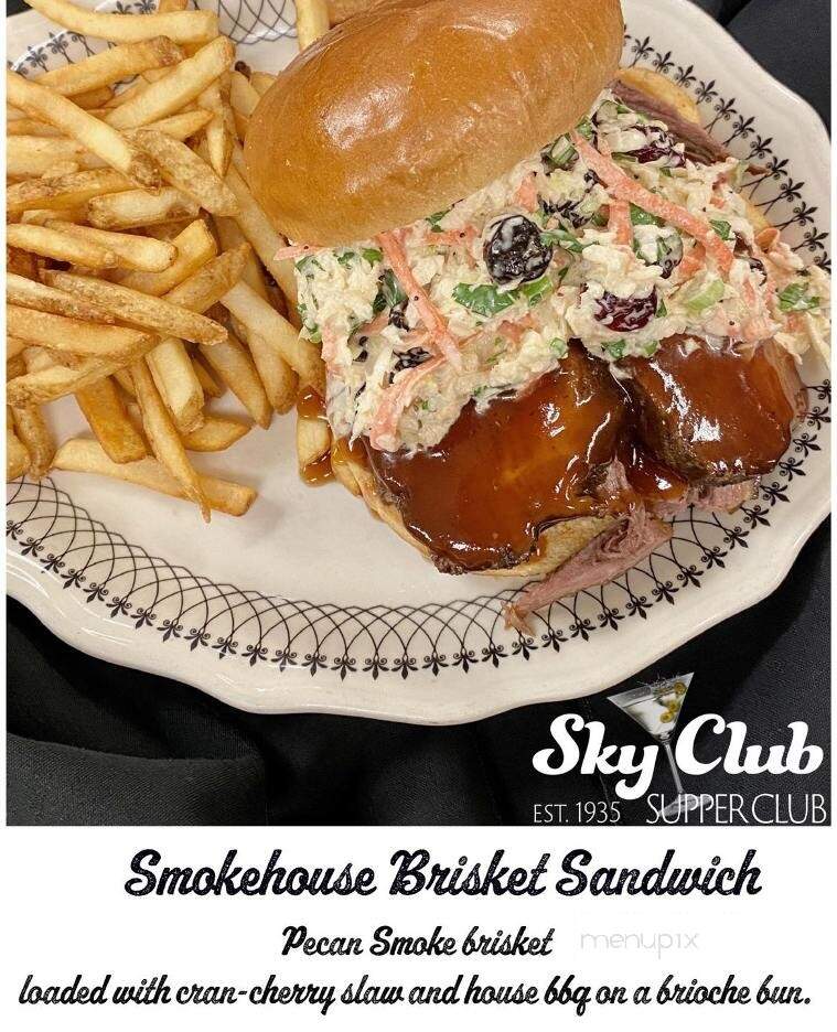 Sky Club - Plover, WI menu_pic