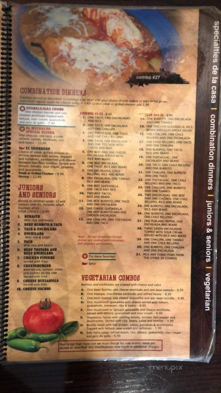 El Reparo Number 2 - Greensburg, IN menu_pic