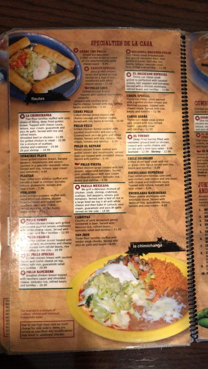 El Reparo Number 2 - Greensburg, IN menu_pic