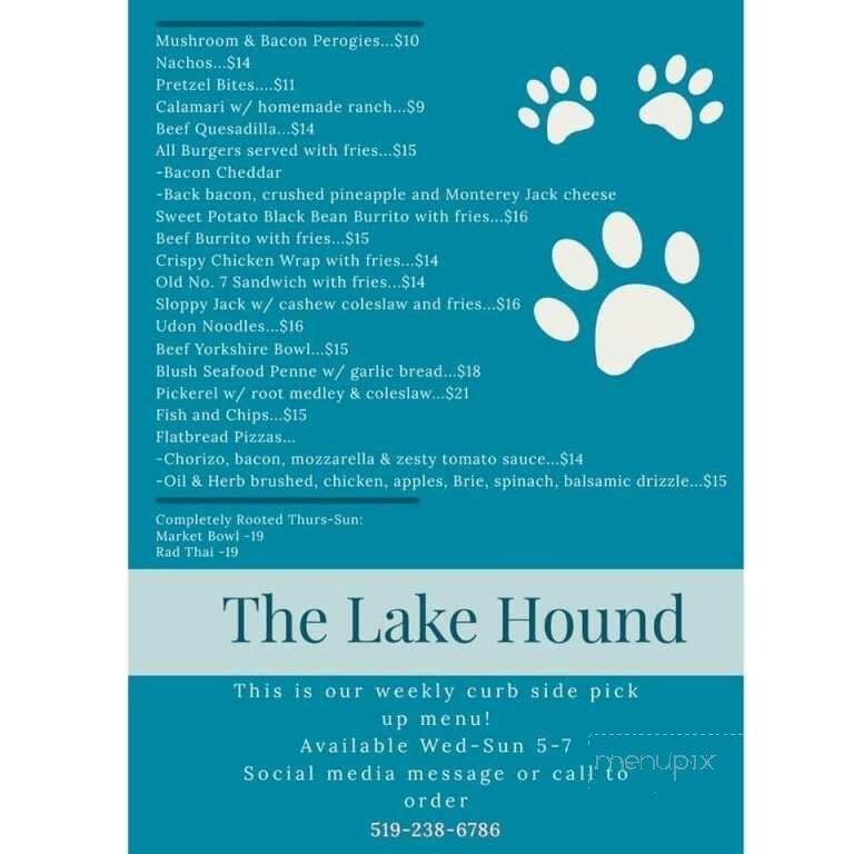 Aunt Gussie's - Grand Bend, ON menu_pic