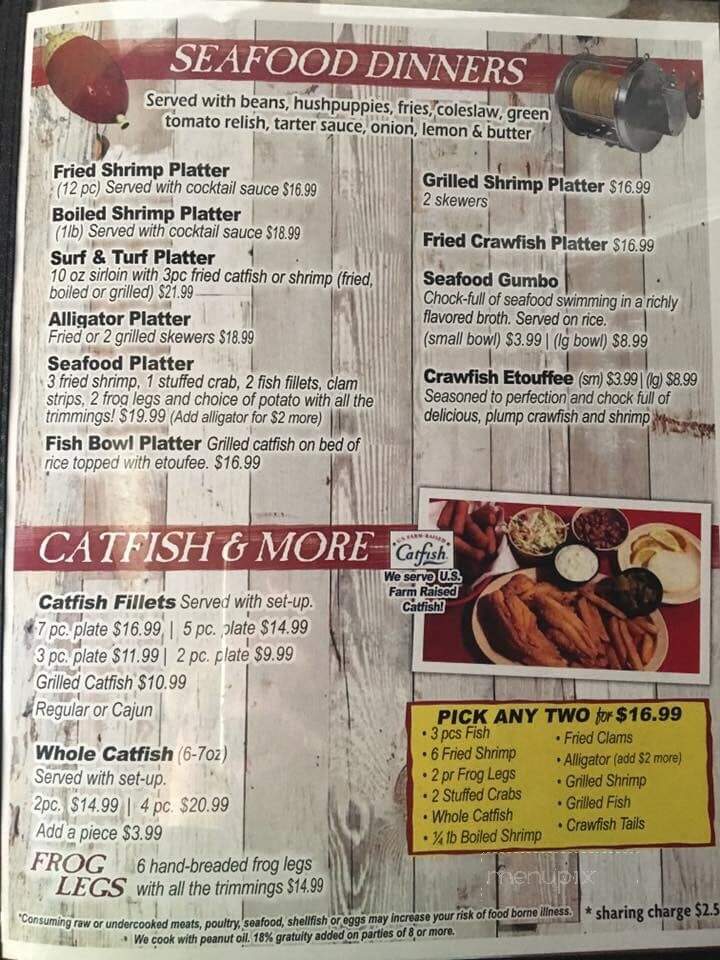 Fish Bowl - Ashdown, AR menu_pic