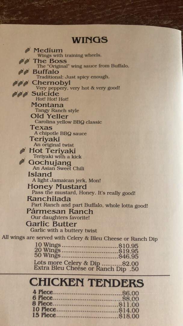 La Retta's Pizzeria - Edisto Beach, SC menu_pic