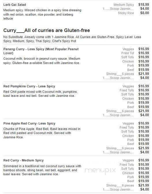 Aiyara Thai Restaurant Virginia - Leesburg, VA menu_pic