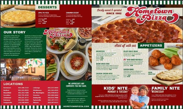 Hometown Pizza - Warsaw, KY menu_pic