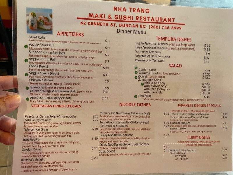 Nha Trang Maki Sushi - Duncan, BC