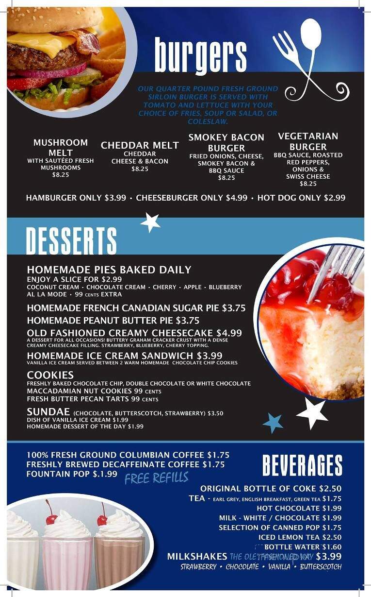 Blue Star Restaurant - Welland, ON menu_pic