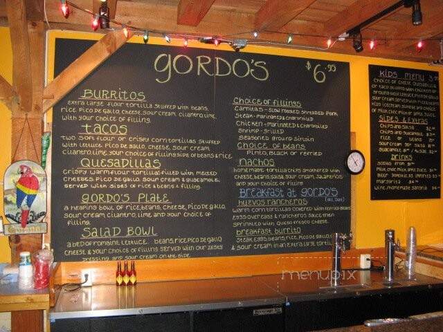 Gordo's Burritos and Tacos - Raymond, NH menu_pic