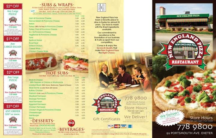 New England Pizza - Exeter, NH menu_pic