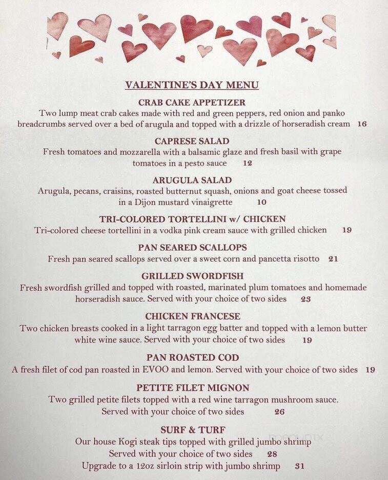The Patio at McGuiggan's - Whitman, MA menu_pic