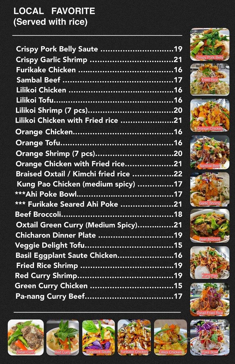 Thep Thai Cuisine - Phoa, HI menu_pic