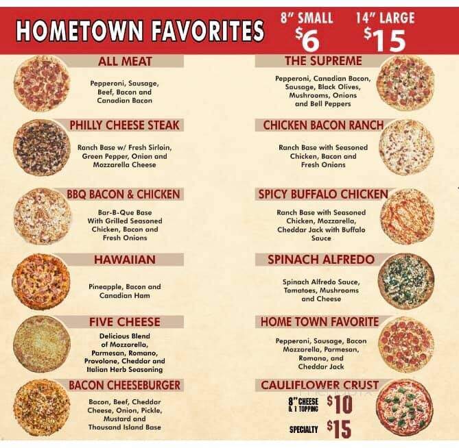 Hometown Pizza - Amory, MS menu_pic