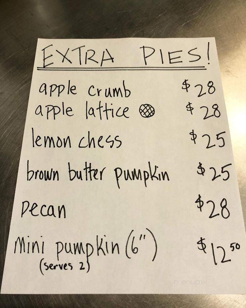 Pie Bar - Florence, MA menu_pic