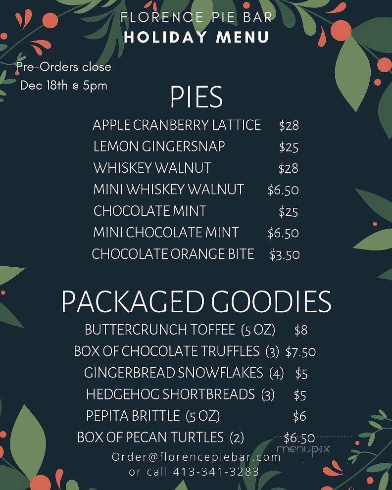 Pie Bar - Florence, MA menu_pic