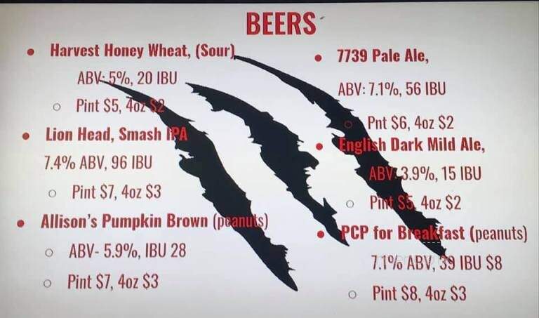 Mad Jacks Mountain Brewery - Bailey, CO menu_pic