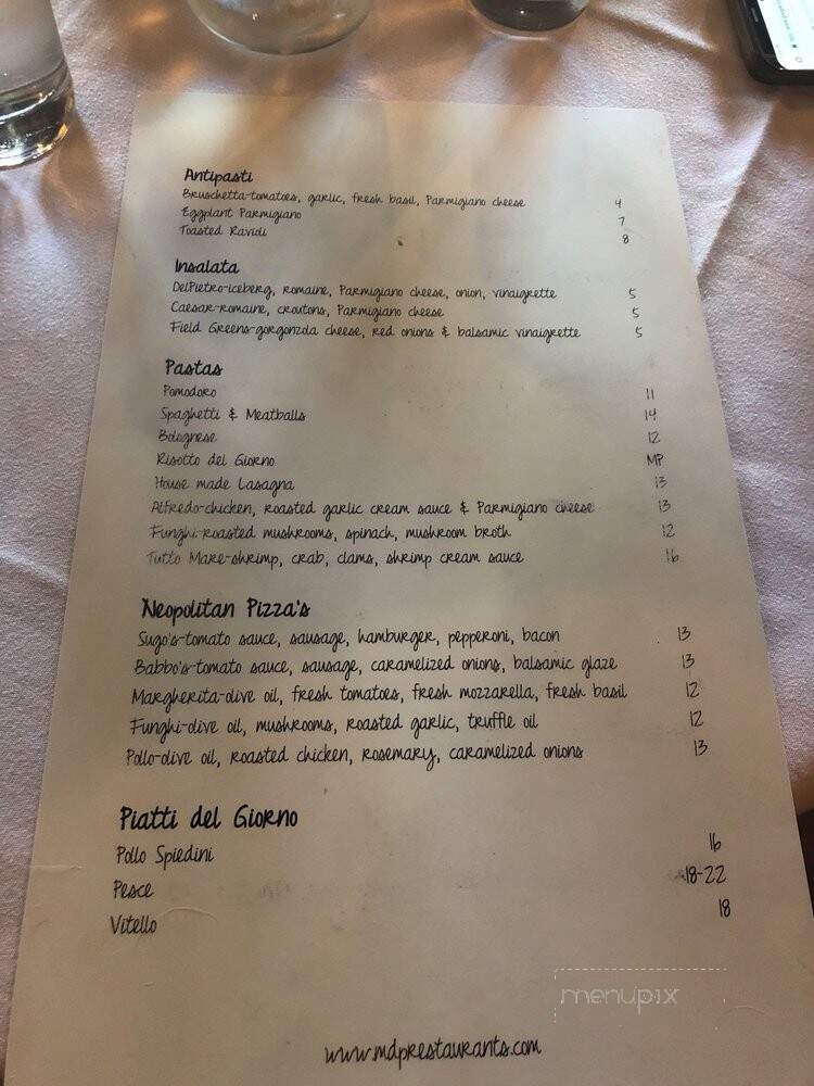 Babbo's Spaghetteria - Chesterfield, MO menu_pic