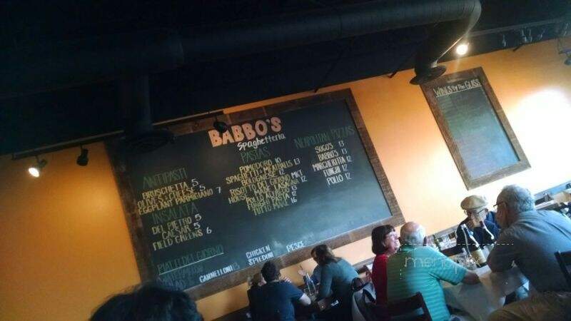 Babbo's Spaghetteria - Chesterfield, MO menu_pic
